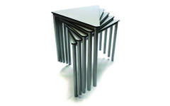 Tafel Flexi 90, 90 x 90 x 123 cm volkern met 1 zwenkwiel, hoogte F6